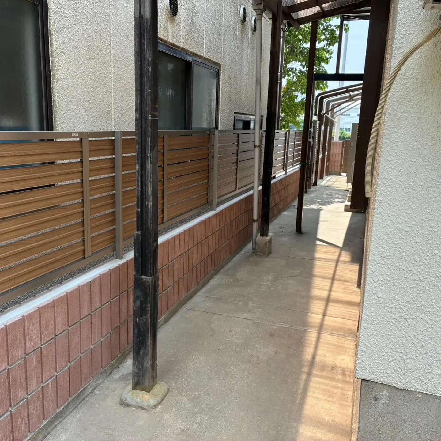 駐車場のフェンス、門柱リフォーム工事🌟