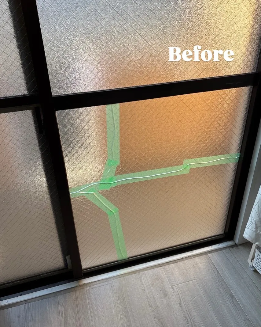 施工紹介【ガラス交換】