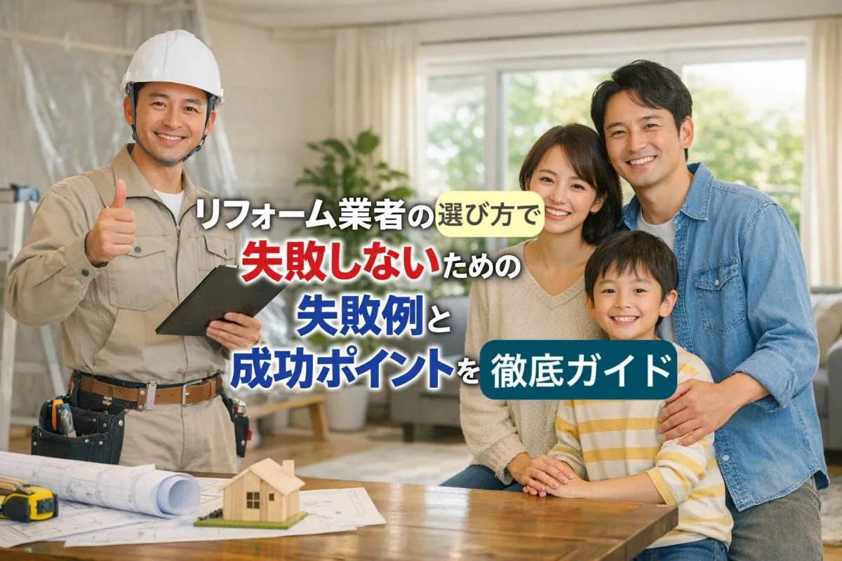 リフォーム業者の選び方で失敗しないための失敗例と成功ポイントを徹底ガイド