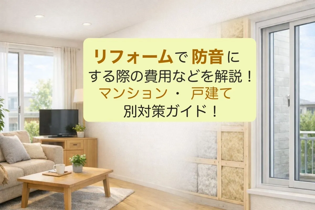 リフォームで防音の費用相場とマンション戸建て別対策ガイド！