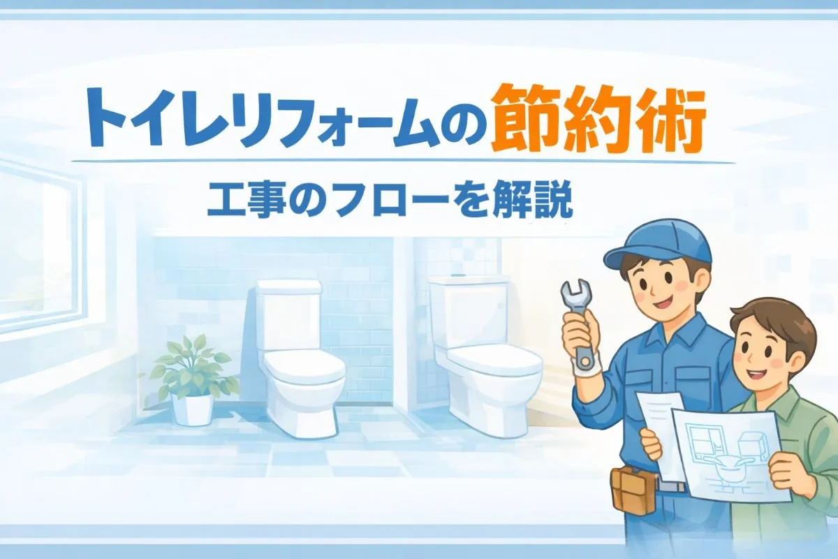 トイレリフォームの節約術｜工事のフローを解説