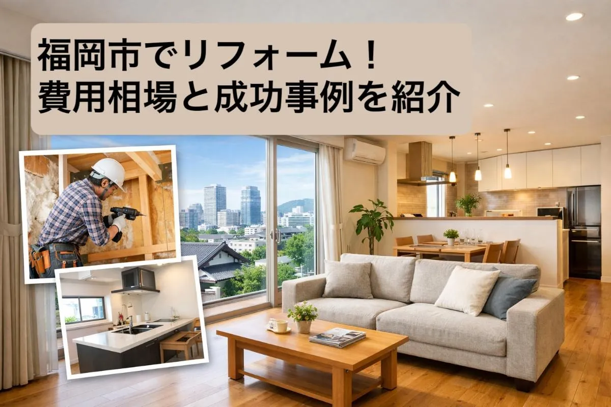福岡市でリフォーム！費用相場と成功事例を紹介