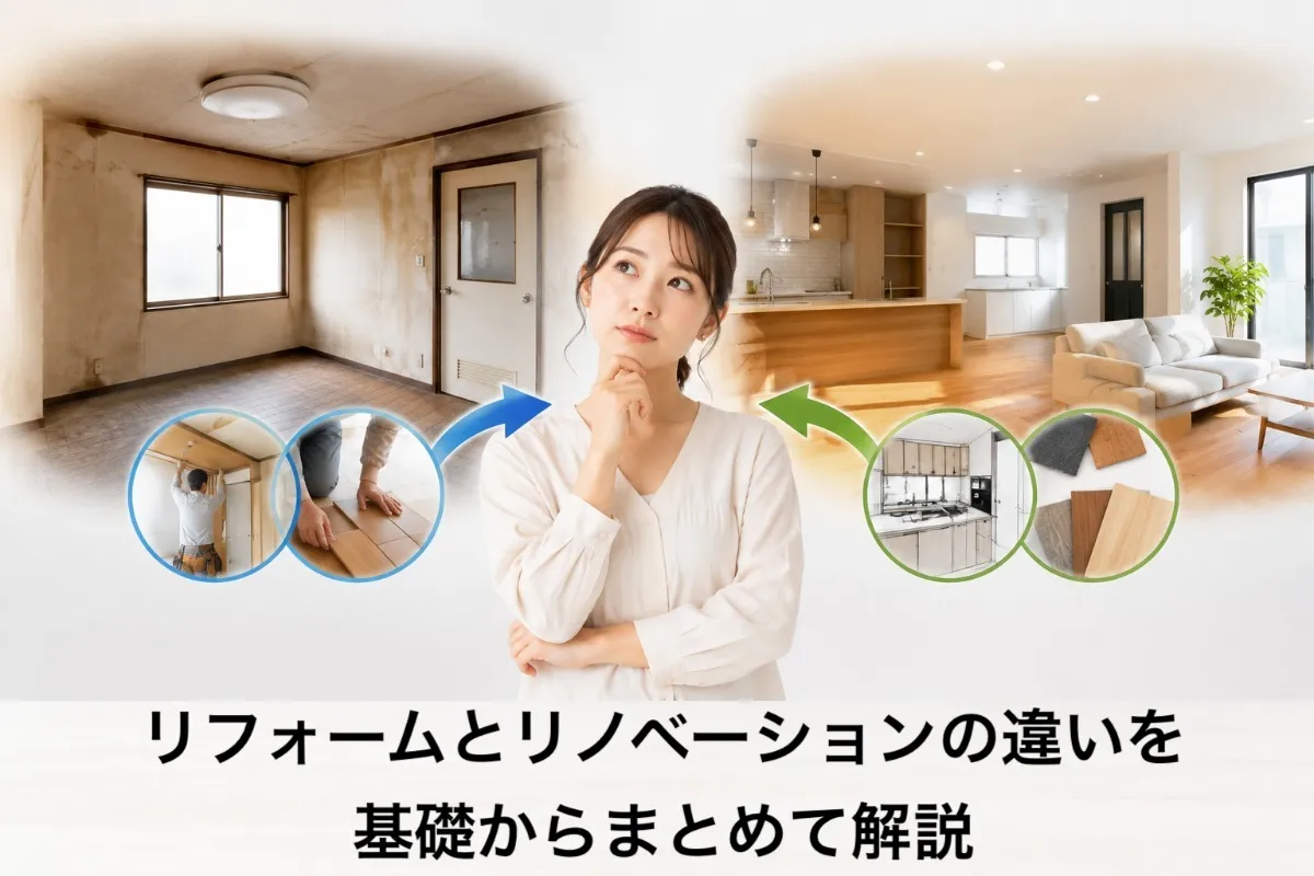 リフォームとリノベーションの違いを基礎からまとめて解説