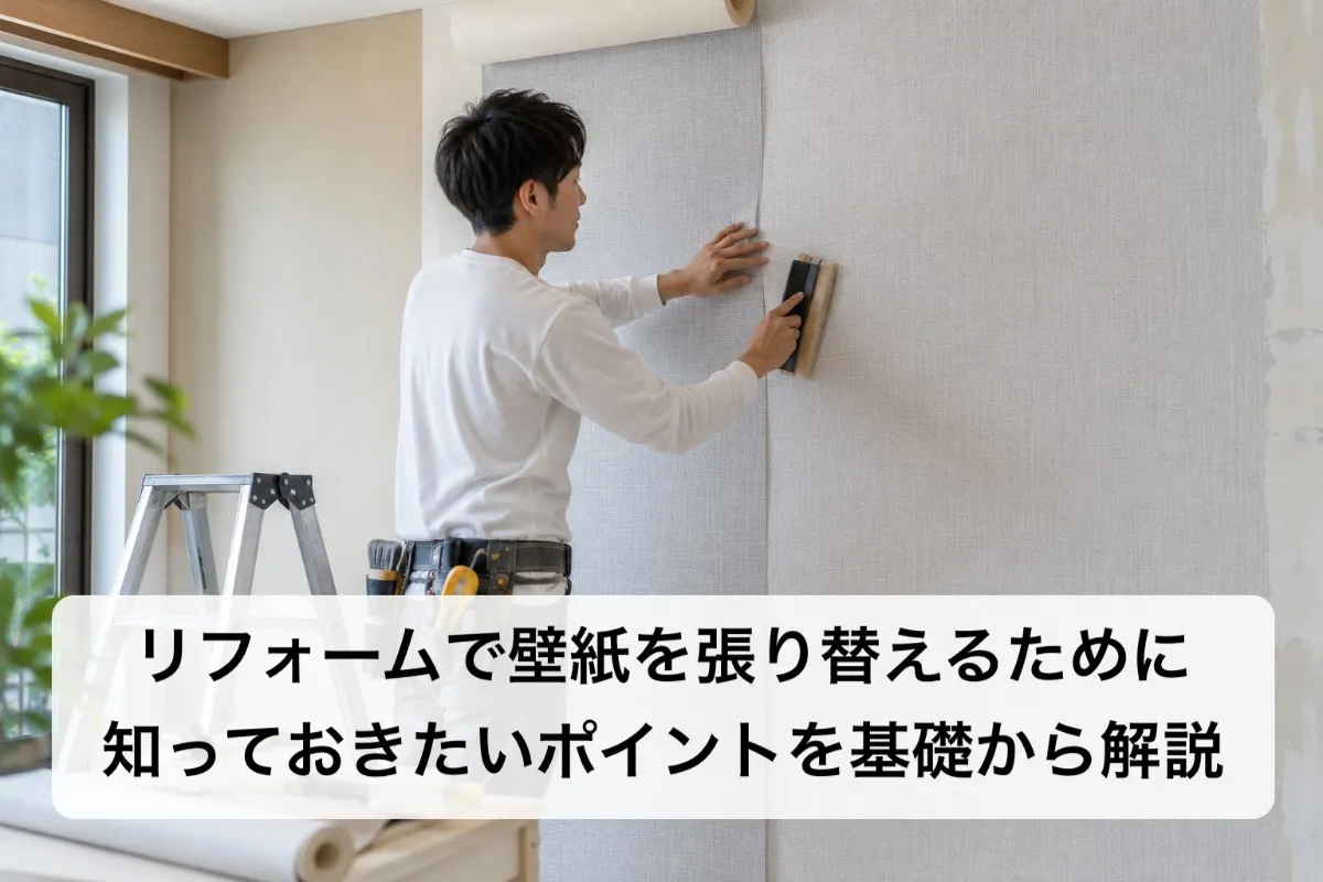 リフォームで壁紙を張り替えるために知っておきたいポイントを基礎から解説